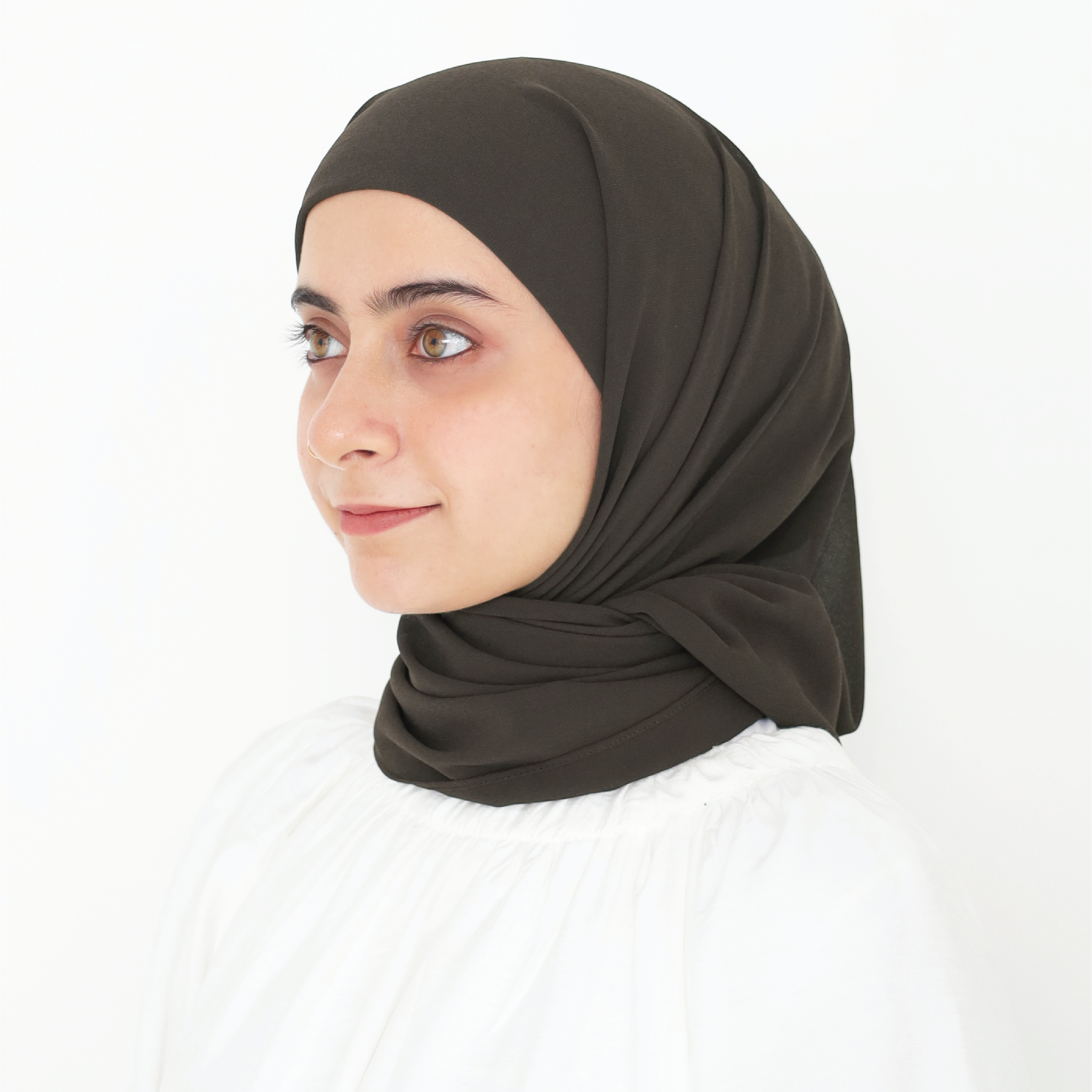 ELZA INSTANT SHAWL - MOSS GREEN