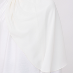 NADINE HALF MOON INSTANT SHAWL - IVORY