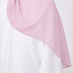 NADINE HALF MOON INSTANT SHAWL  - MAUVE GLOW