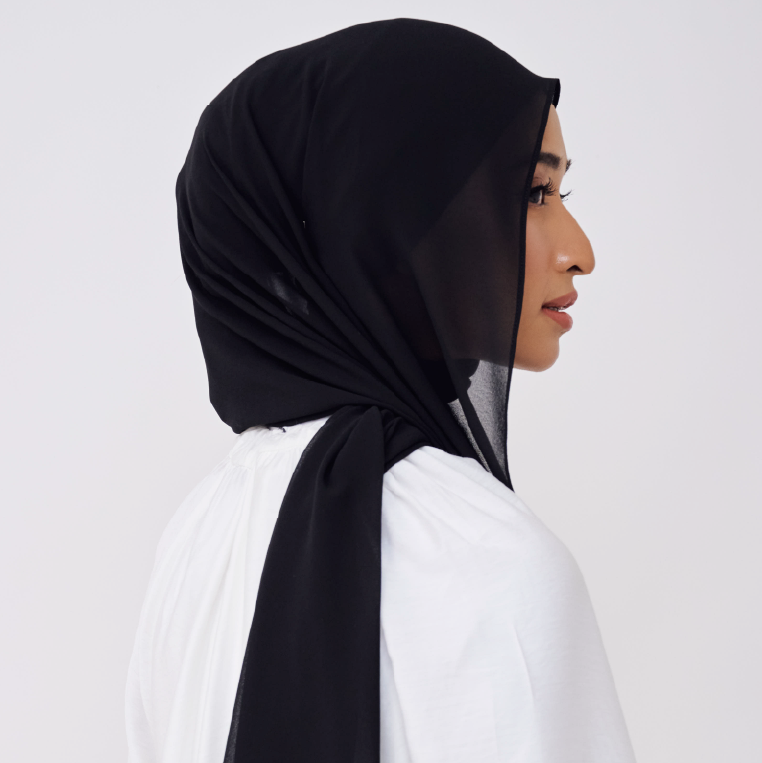 NADINE LOOSE SHAWL (NO INNER) - BLACK
