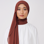 NADINE LOOSE SHAWL (NO INNER) - BOMBAY BROWN