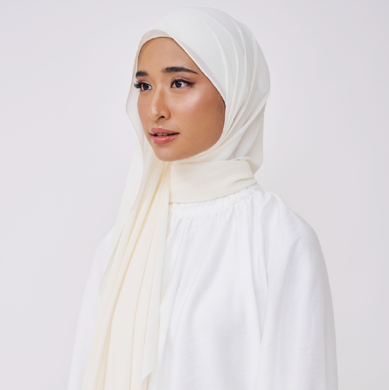NADINE LOOSE SHAWL (NO INNER) - IVORY