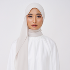 NADINE LOOSE SHAWL (NO INNER) - WHITE BEIGE