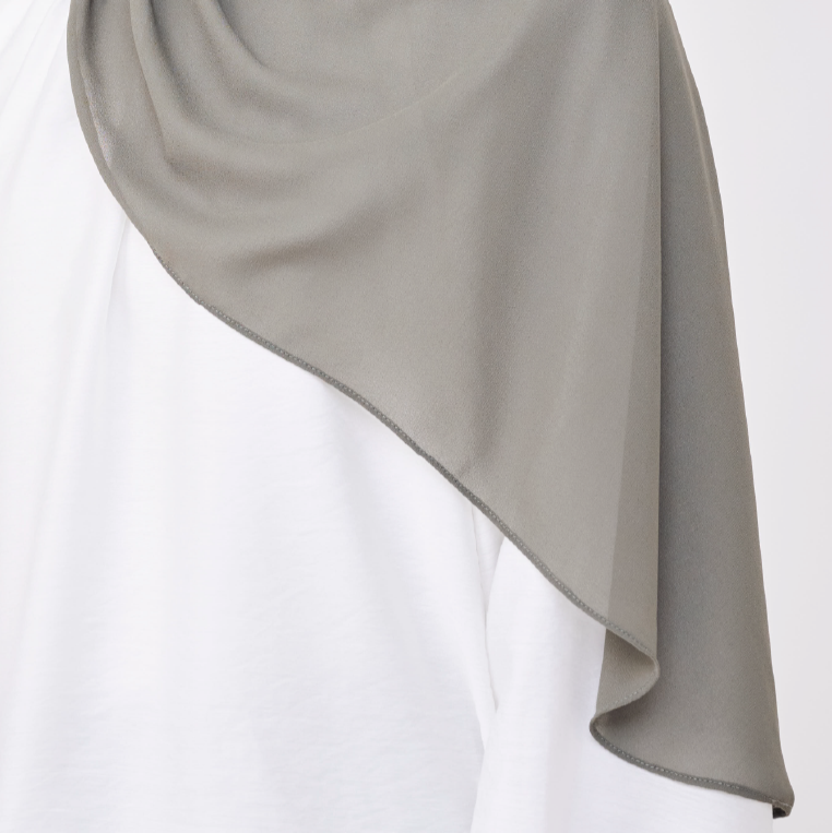 NADINE HALF MOON INSTANT SHAWL - ORGANIC GREEN