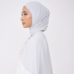 NADINE HALF MOON INSTANT SHAWL - RHINO GREY