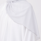 NADINE HALF MOON INSTANT SHAWL - RHINO GREY
