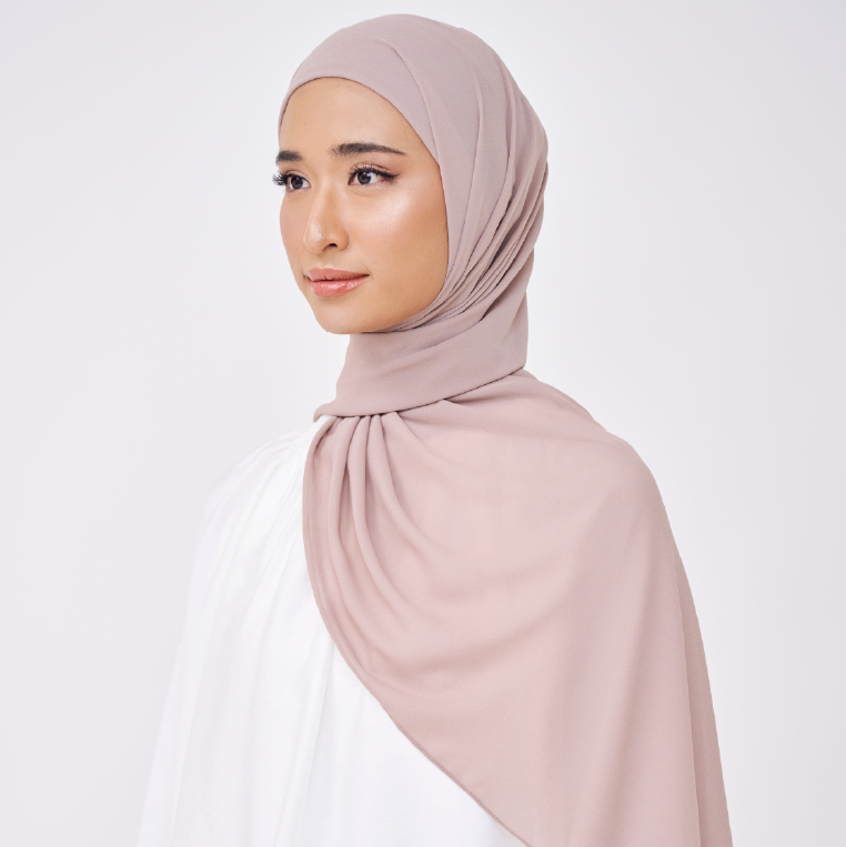 NADINE HALF MOON INSTANT SHAWL - SAND NUDE