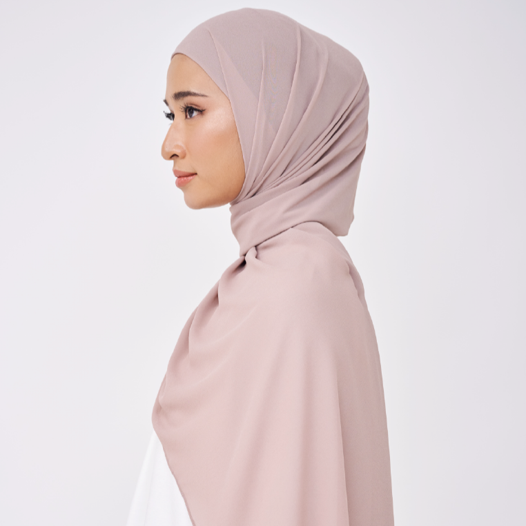 NADINE HALF MOON INSTANT SHAWL - SAND NUDE
