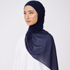 NADINE HALF MOON INSTANT SHAWL - DARK NAVY