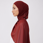 NADINE HALF MOON INSTANT SHAWL - RASBERRY