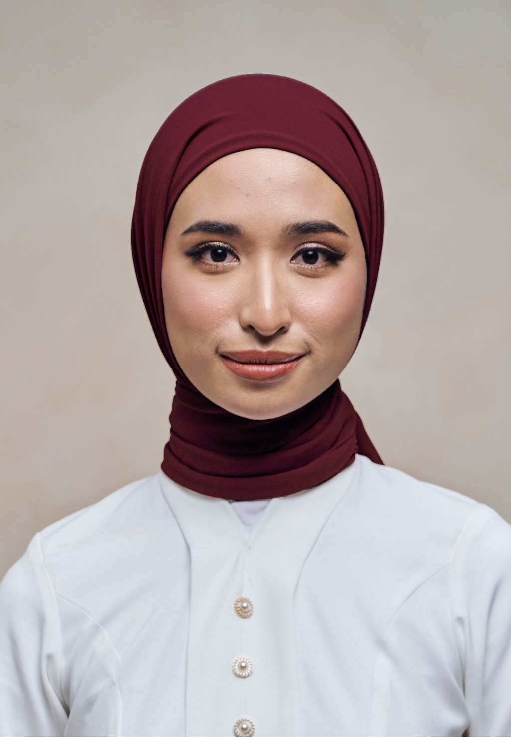 ELZA INSTANT SHAWL - MAROON