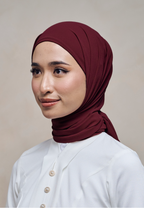 ELZA INSTANT SHAWL - MAROON