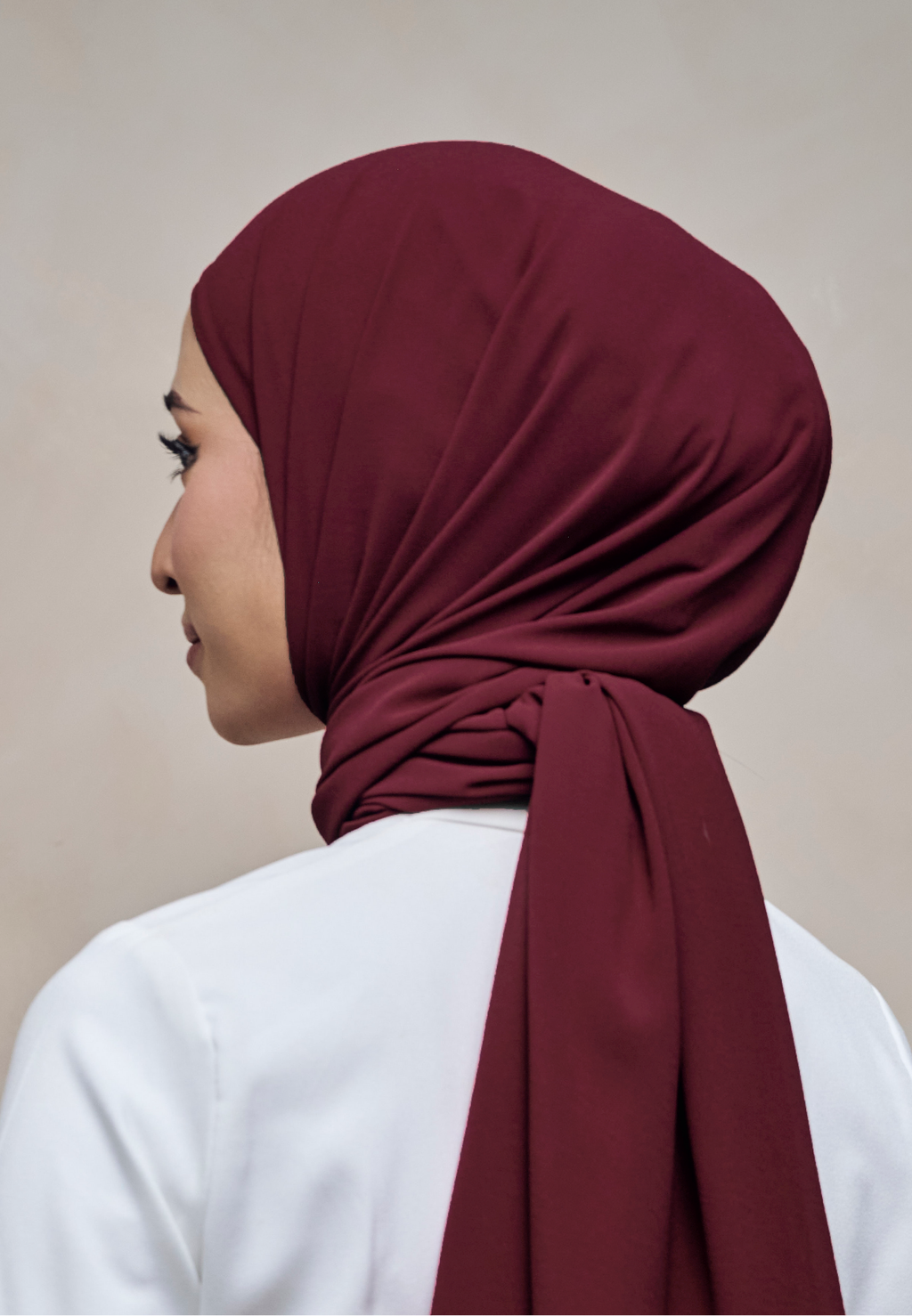 ELZA INSTANT SHAWL - MAROON