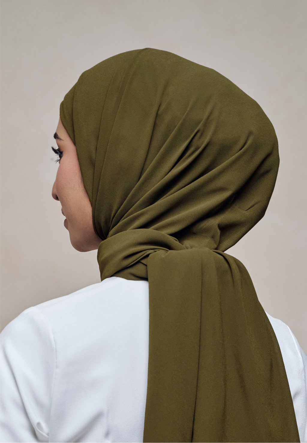ELZA INSTANT SHAWL - DARK MATCHA