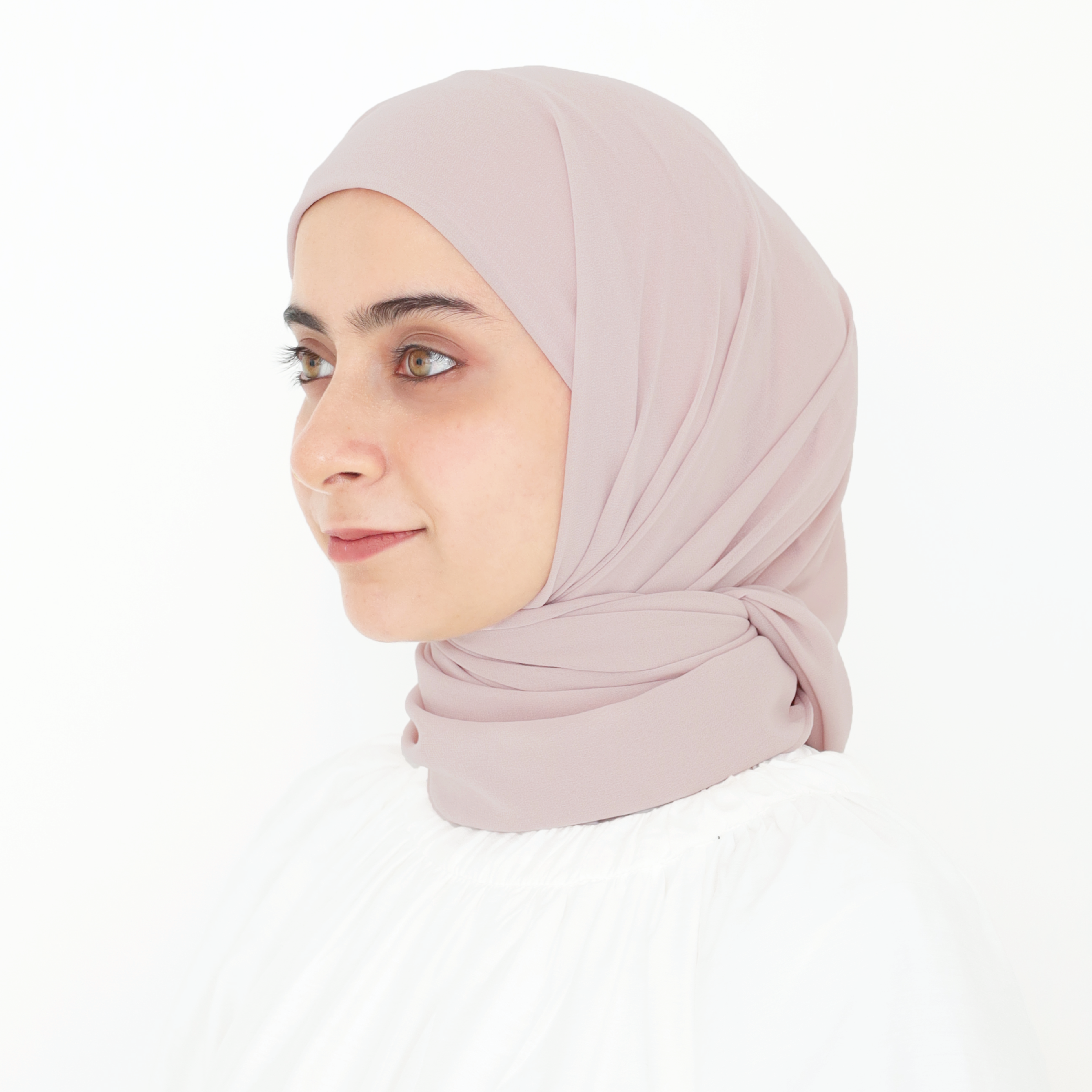 ELZA INSTANT SHAWL - NUDE PINK