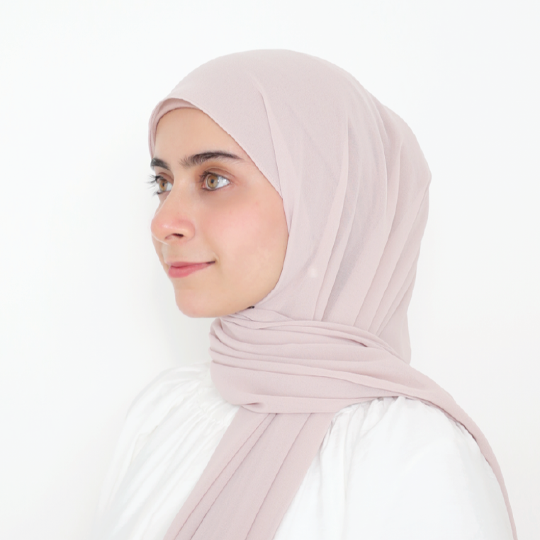 ORKED INSTANT SHAWL PLAIN - NUDE PINK