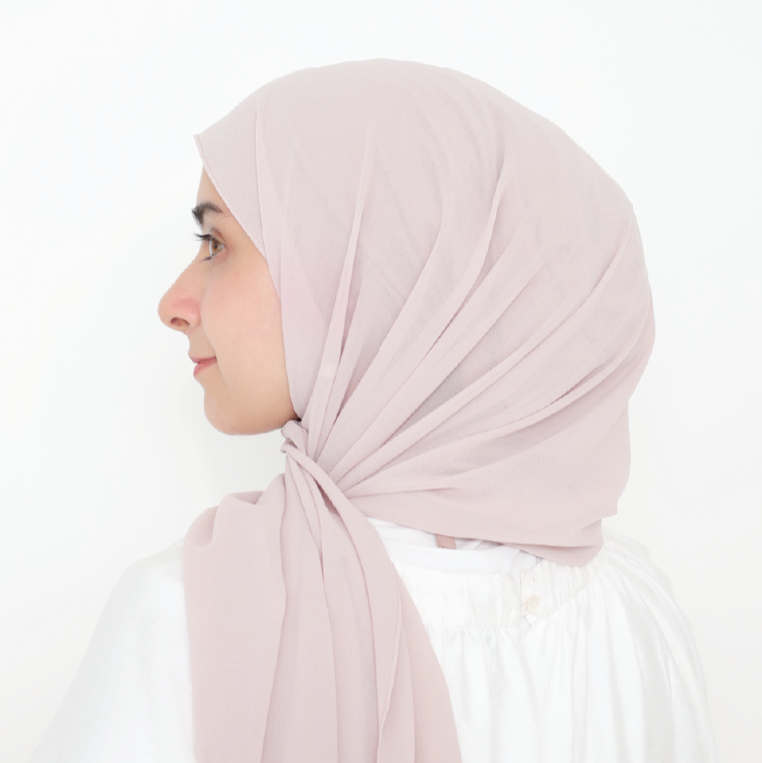 ORKED INSTANT SHAWL PLAIN - NUDE PINK