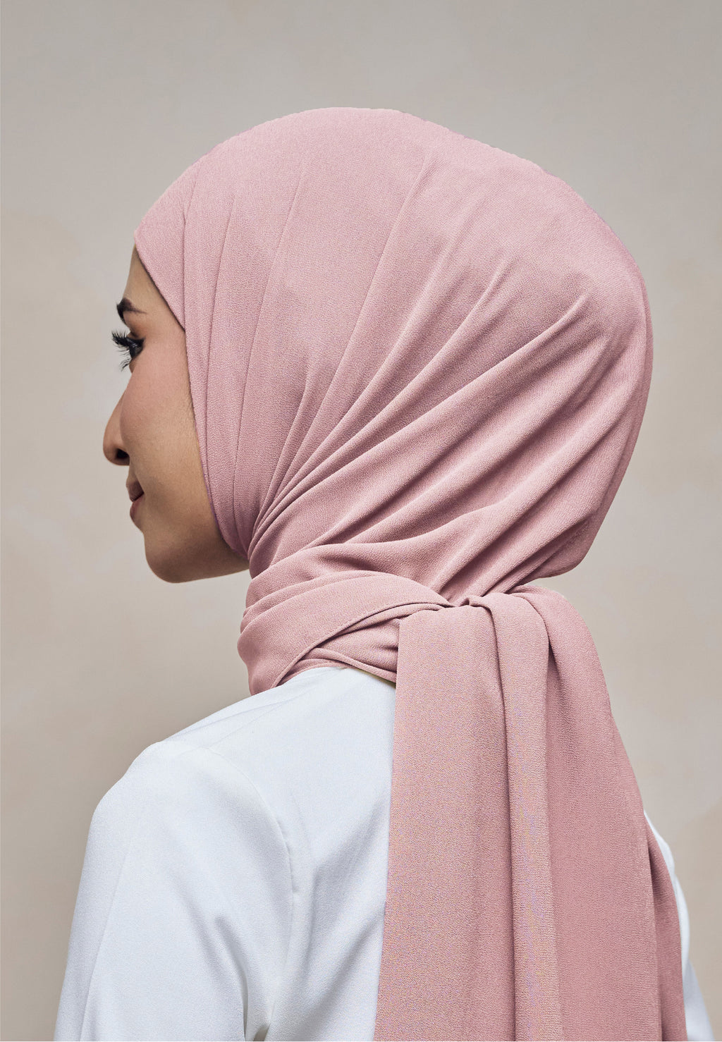 ELZA INSTANT SHAWL - PINK ORCHID