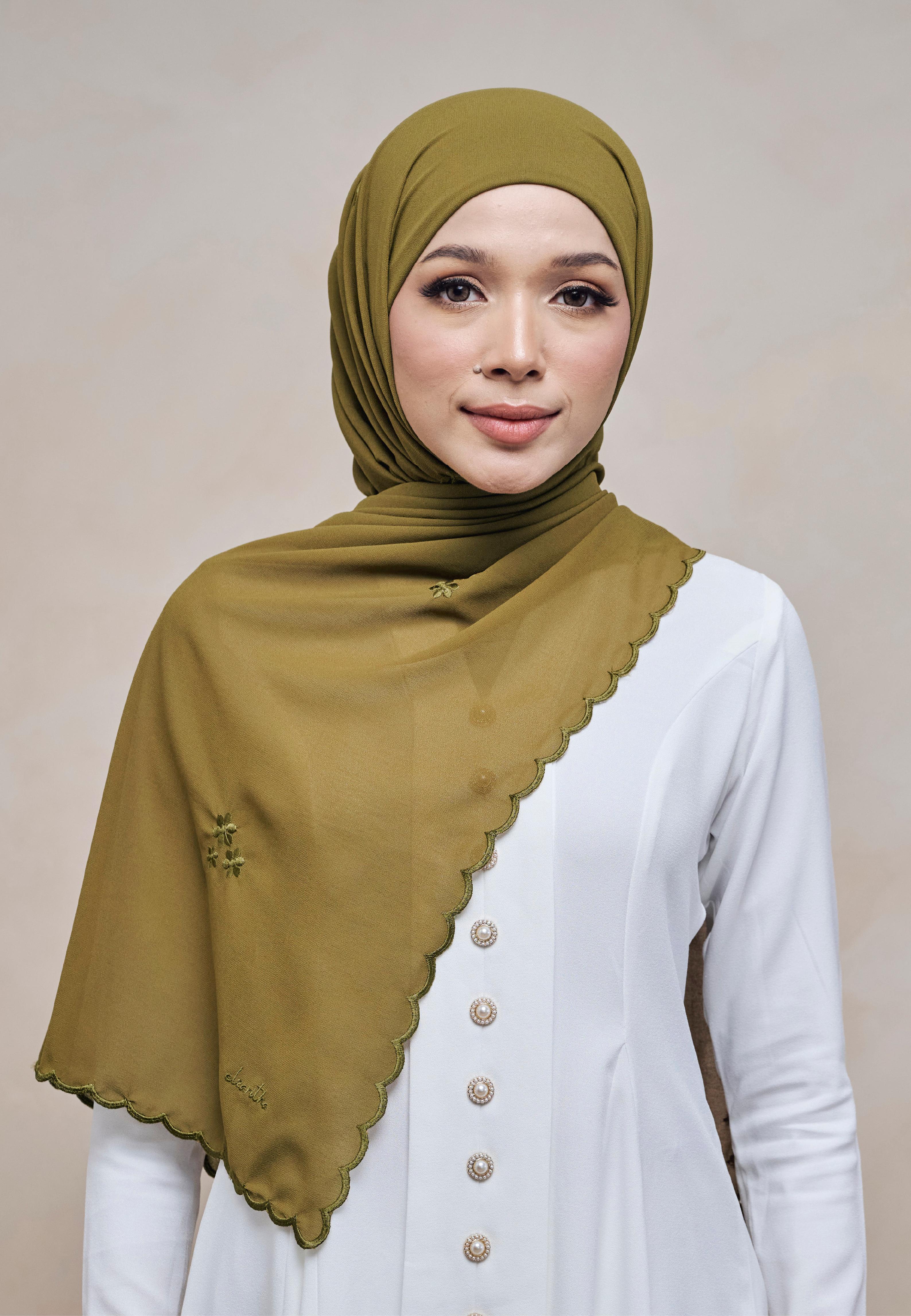 RONA INSTANT SHAWL IN HIJAU LUMUT