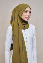 RONA LOOSE SHAWL IN HIJAU LUMUT