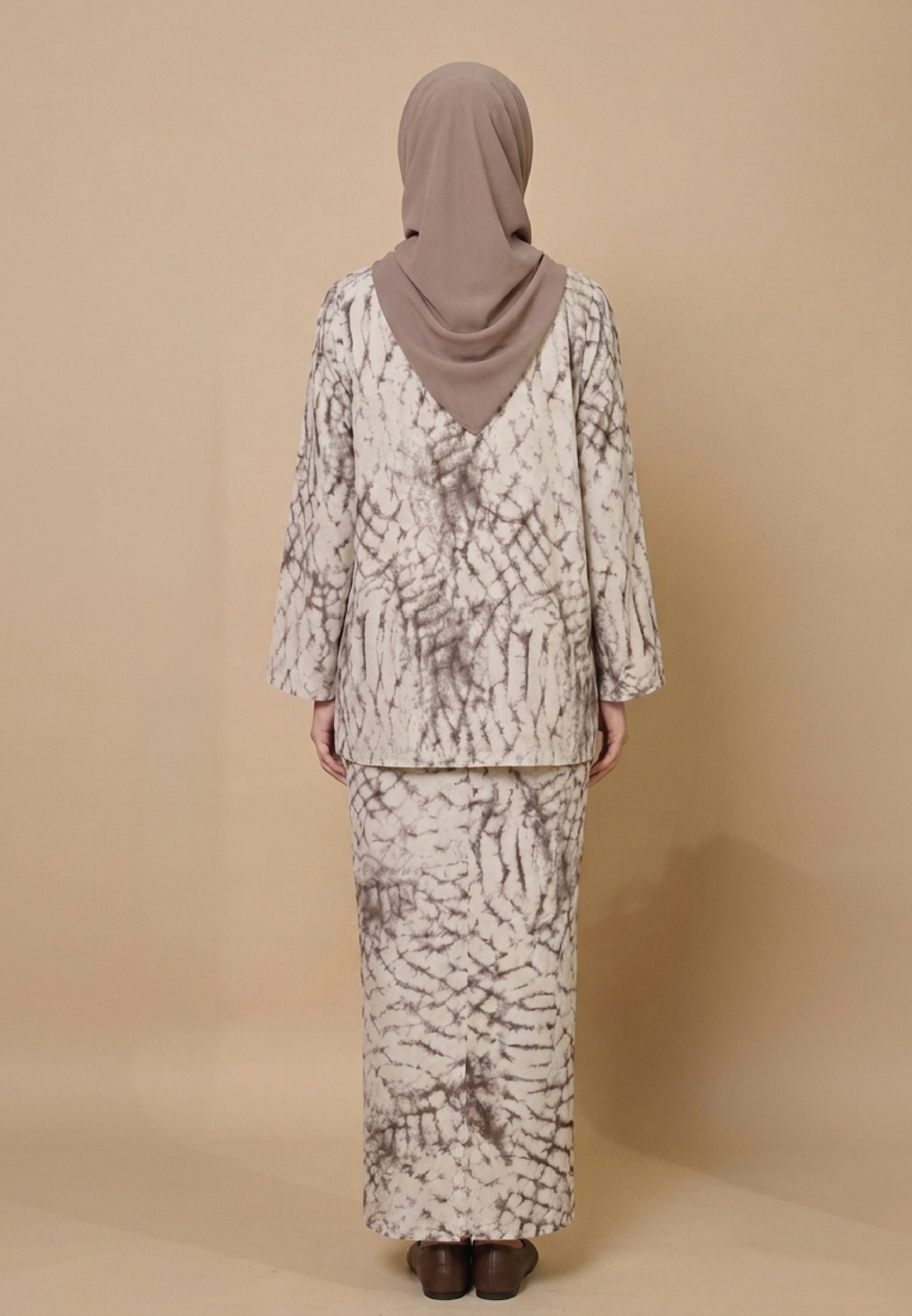 SERAYA PRINTED SET - MARBLE GREY