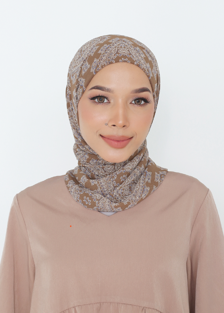 ARTISAN PRINTED INSTANT SHAWL IN SAHARA