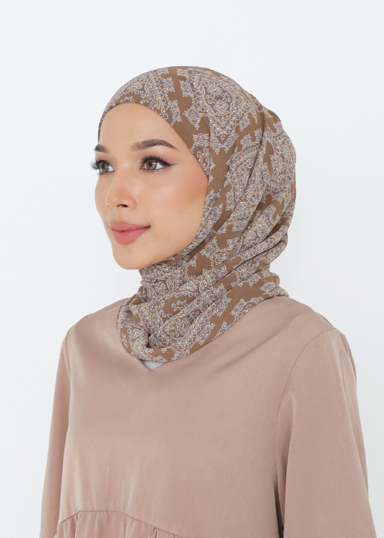 ARTISAN PRINTED INSTANT SHAWL IN SAHARA