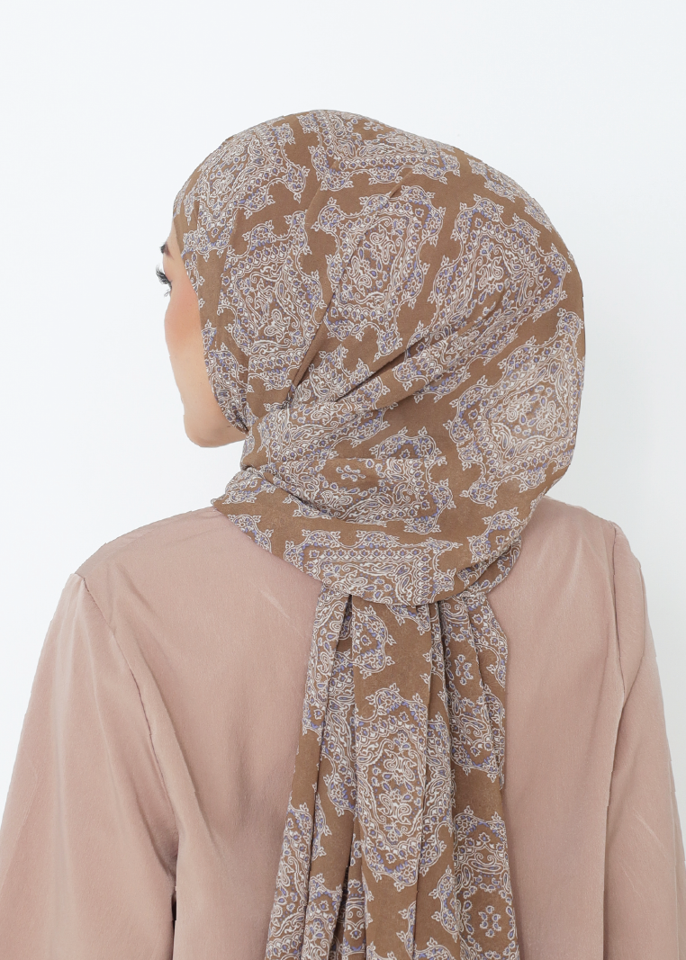 ARTISAN PRINTED INSTANT SHAWL IN SAHARA