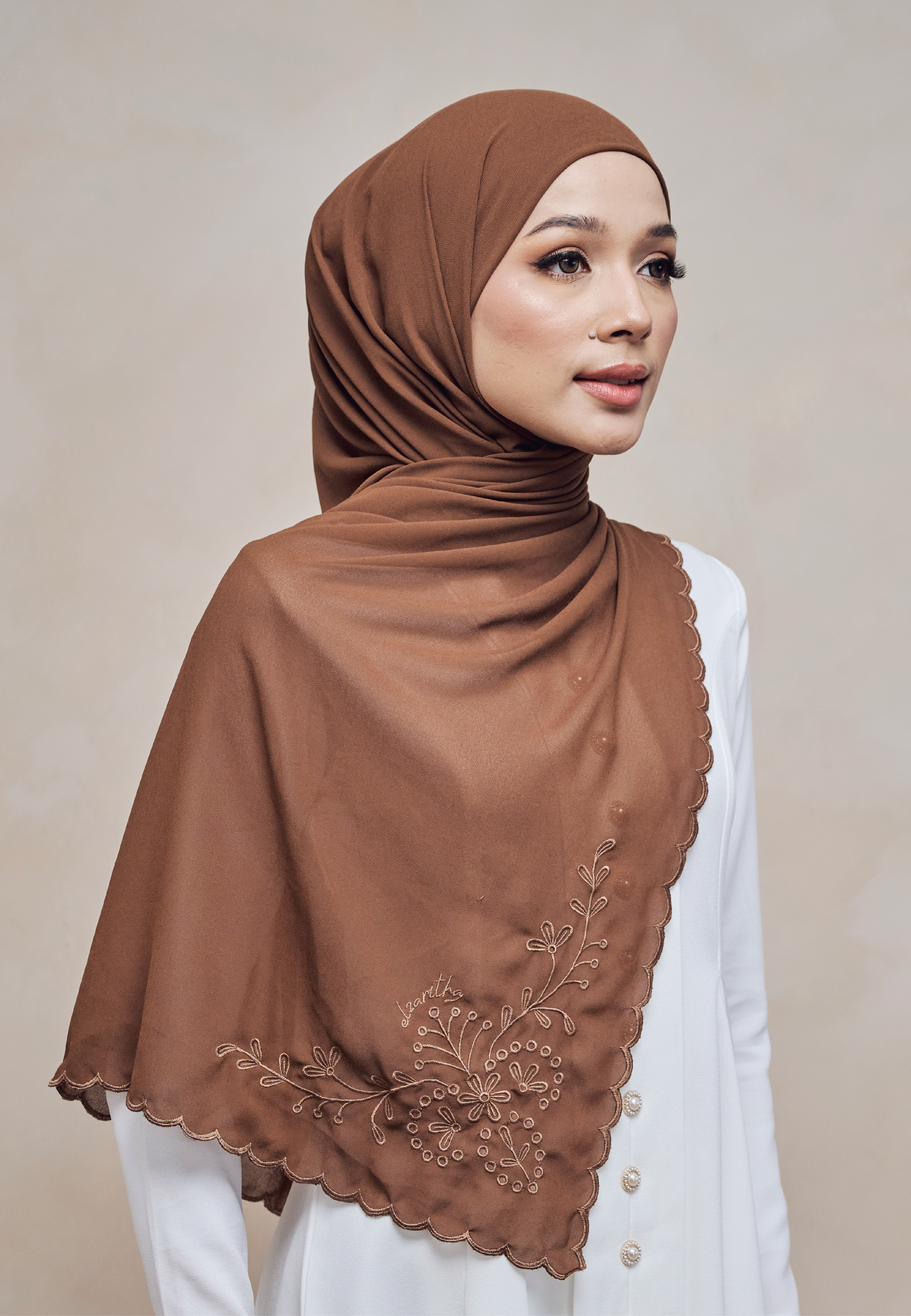 SERIKANDI INSTANT SHAWL IN COKLAT