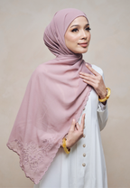 SERIKANDI INSTANT SHAWL IN UNGU MASAM