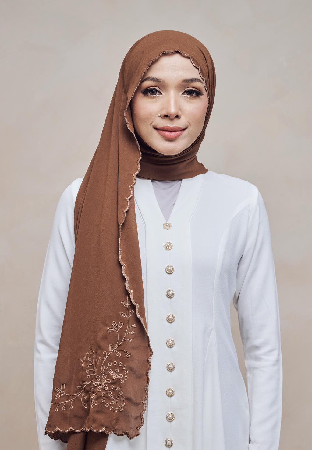 SERIKANDI LOOSE SHAWL IN COKLAT