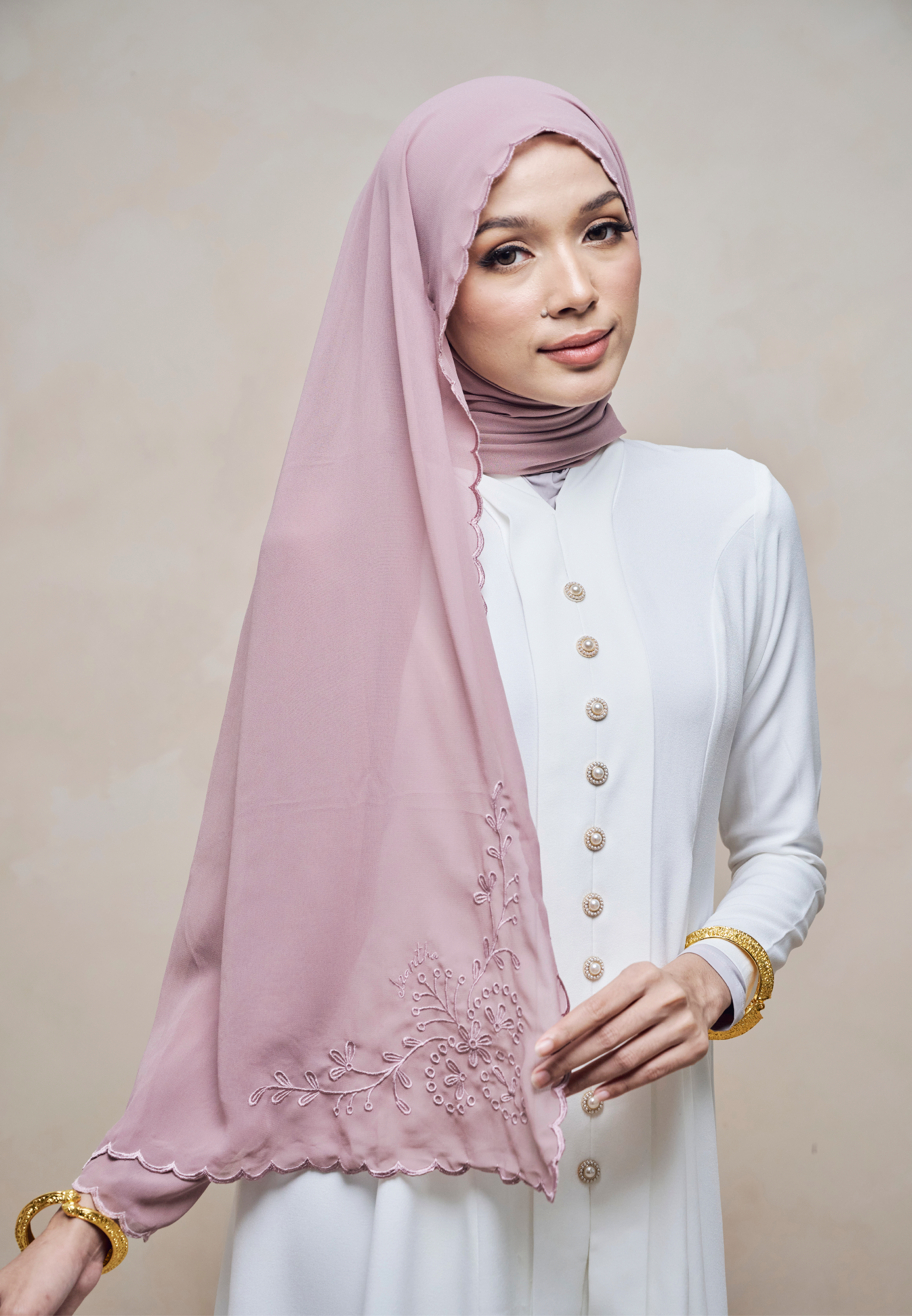 SERIKANDI LOOSE SHAWL IN UNGU MASAM