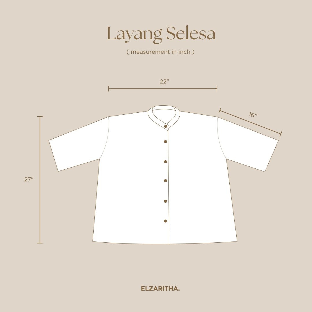 LAYANG SELESA TOP IN BLACK ROSE