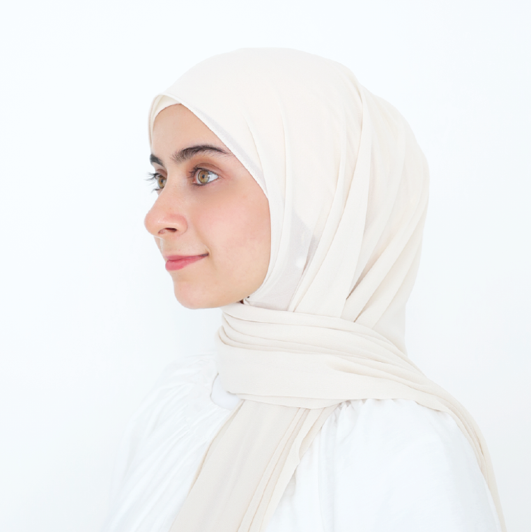 ORKED INSTANT SHAWL PLAIN - VANILLA