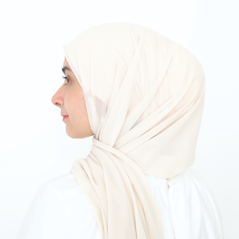 ORKED INSTANT SHAWL PLAIN - VANILLA