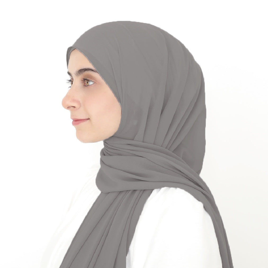 ORKED INSTANT SHAWL PLAIN - STORM