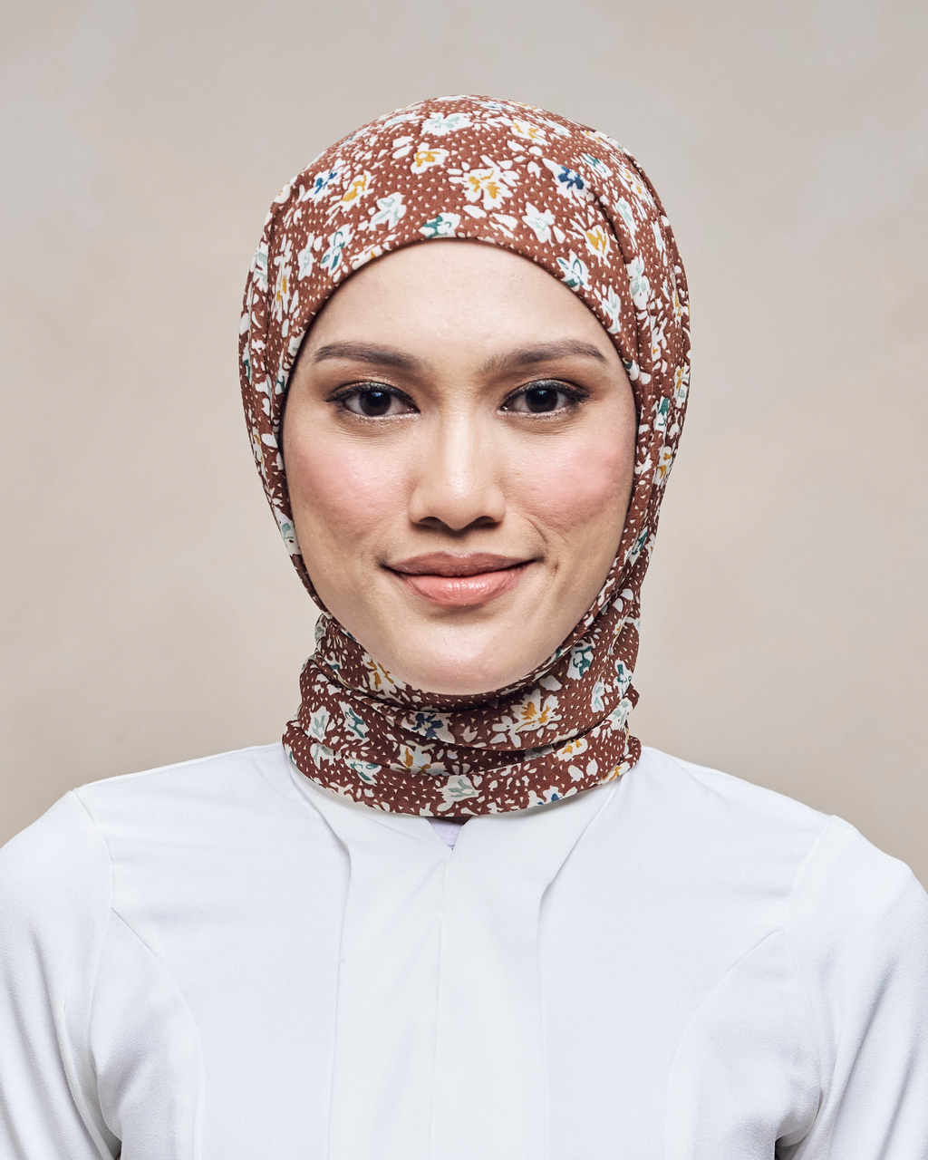 HEIRLOOM PRINTED INSTANT SHAWL - ANTIQUE ROSEWOOD
