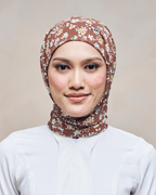 HEIRLOOM PRINTED INSTANT SHAWL - ANTIQUE ROSEWOOD