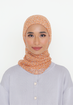 SIENNA INSTANT PRINTED SHAWL - APRICOT