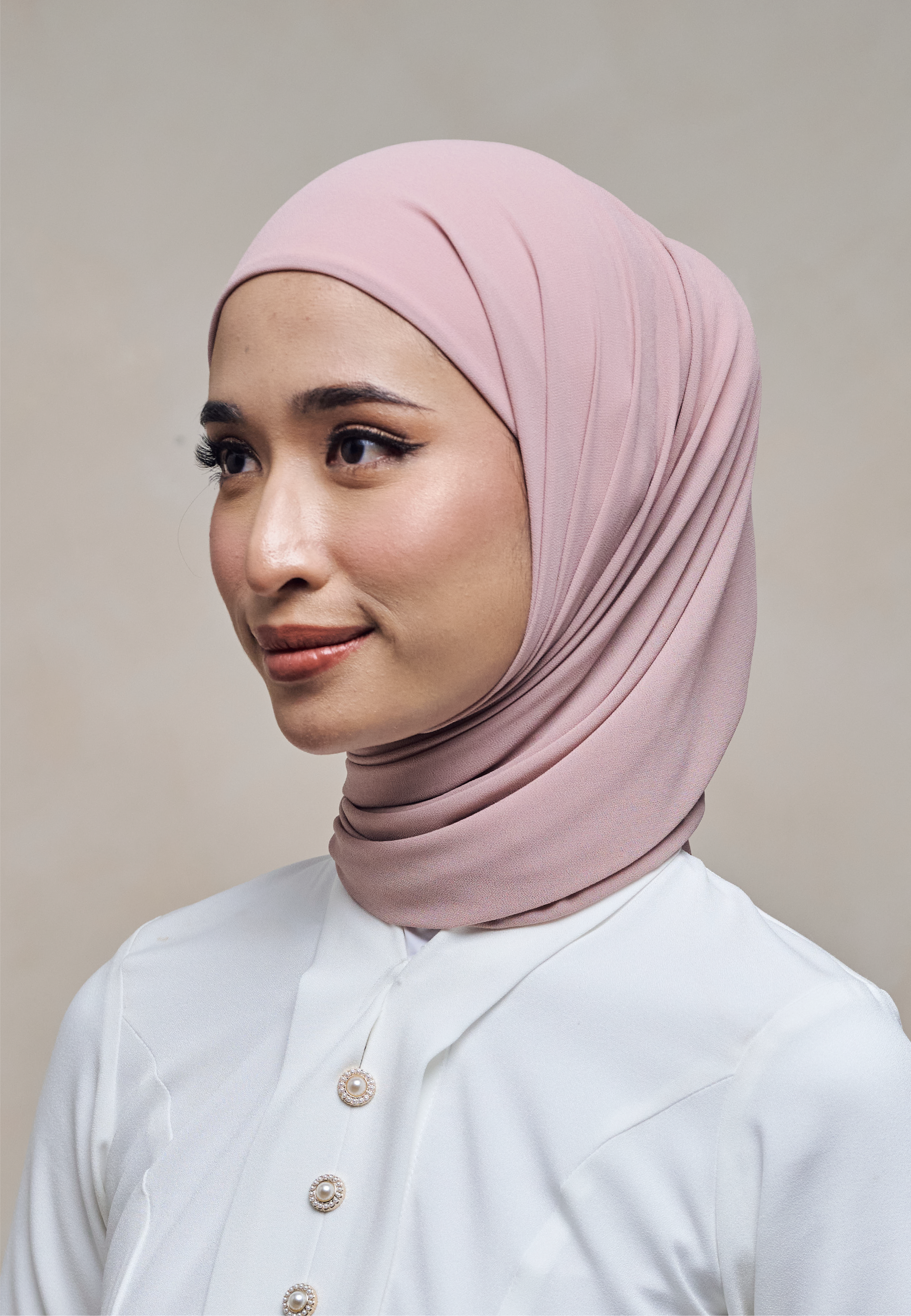 ELZA INSTANT SHAWL - BALLERINA