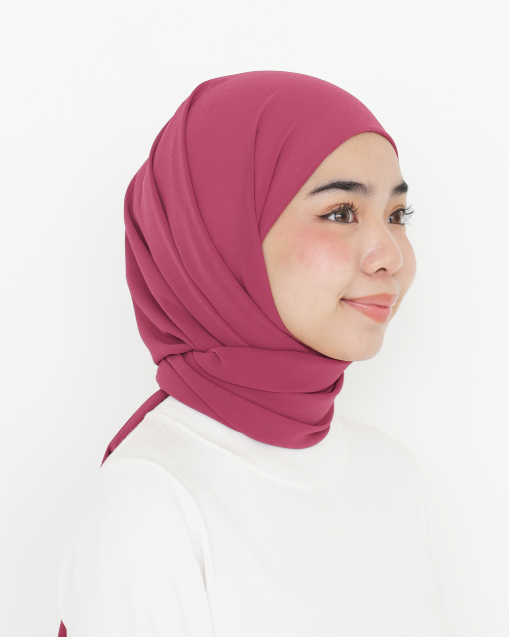 ELZA INSTANT SHAWL - BERRY PLUM