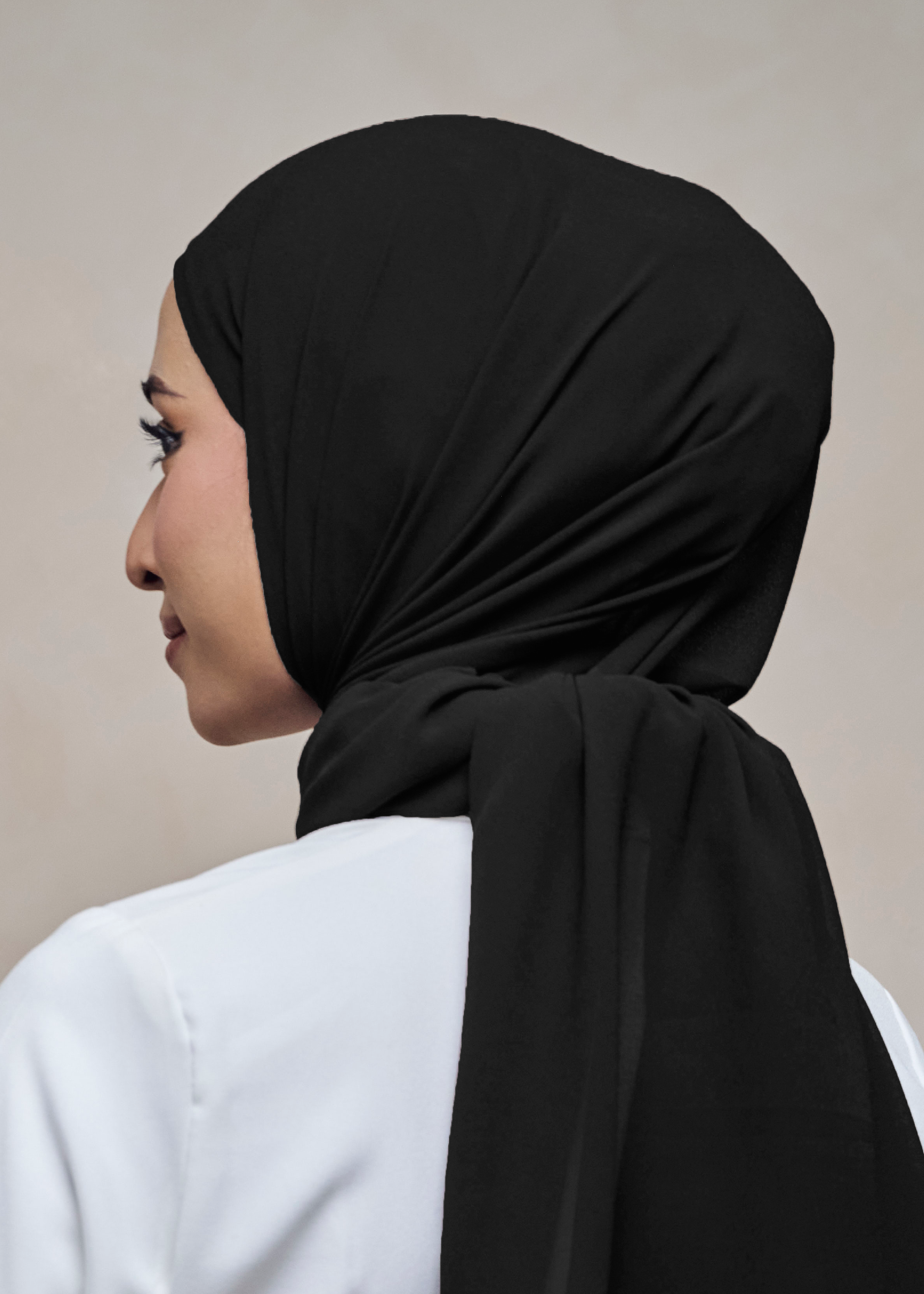 ELZA INSTANT SHAWL - BLACK