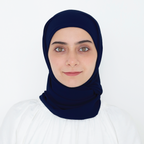 ELZA INSTANT SHAWL - BLUE BLACK