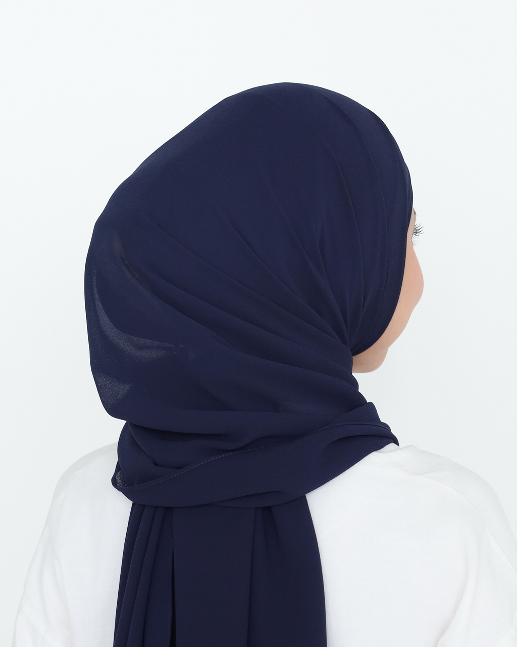 ELZA INSTANT SHAWL - BLUE BLACK