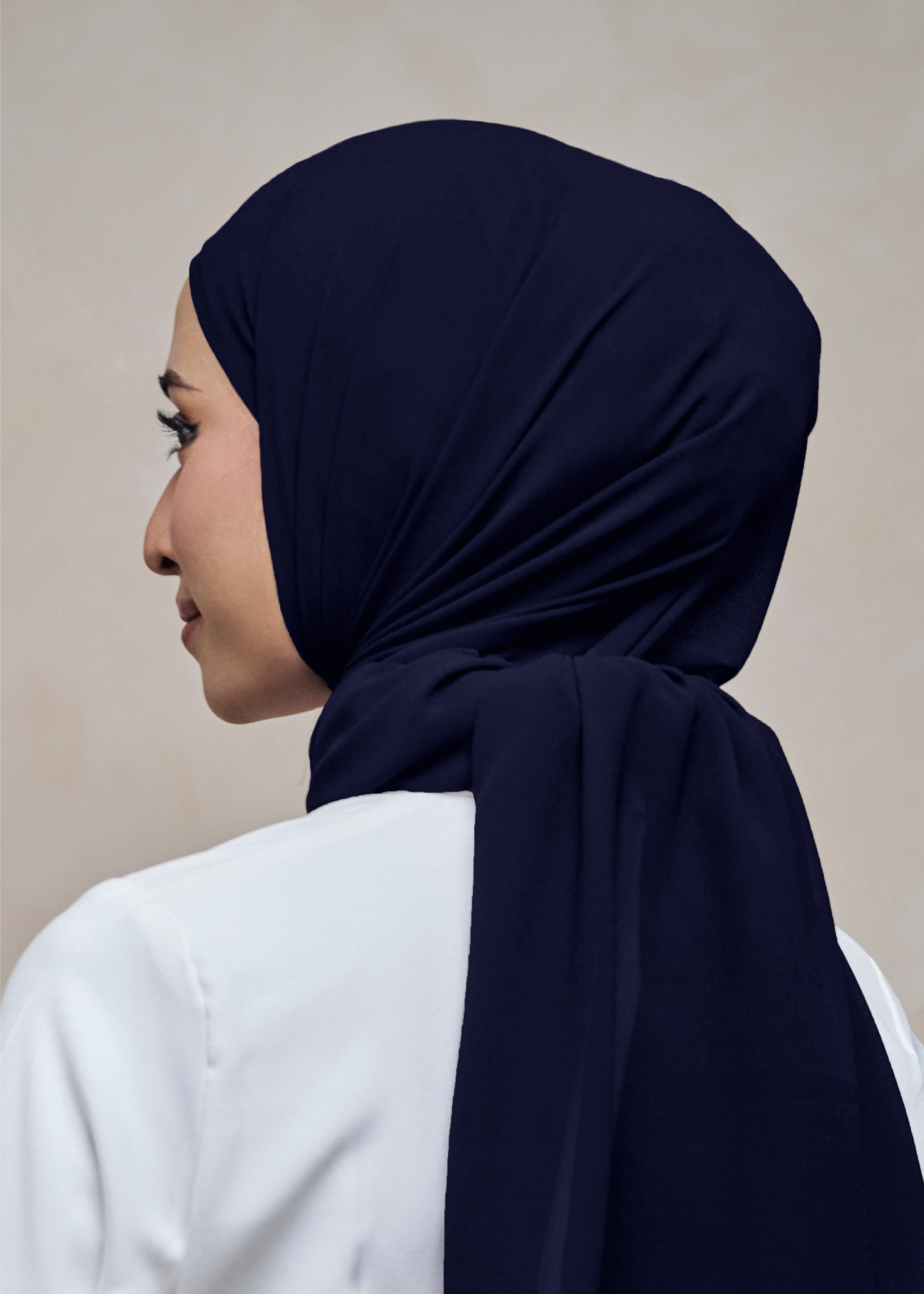 ELZA INSTANT SHAWL - BLUEBLACK