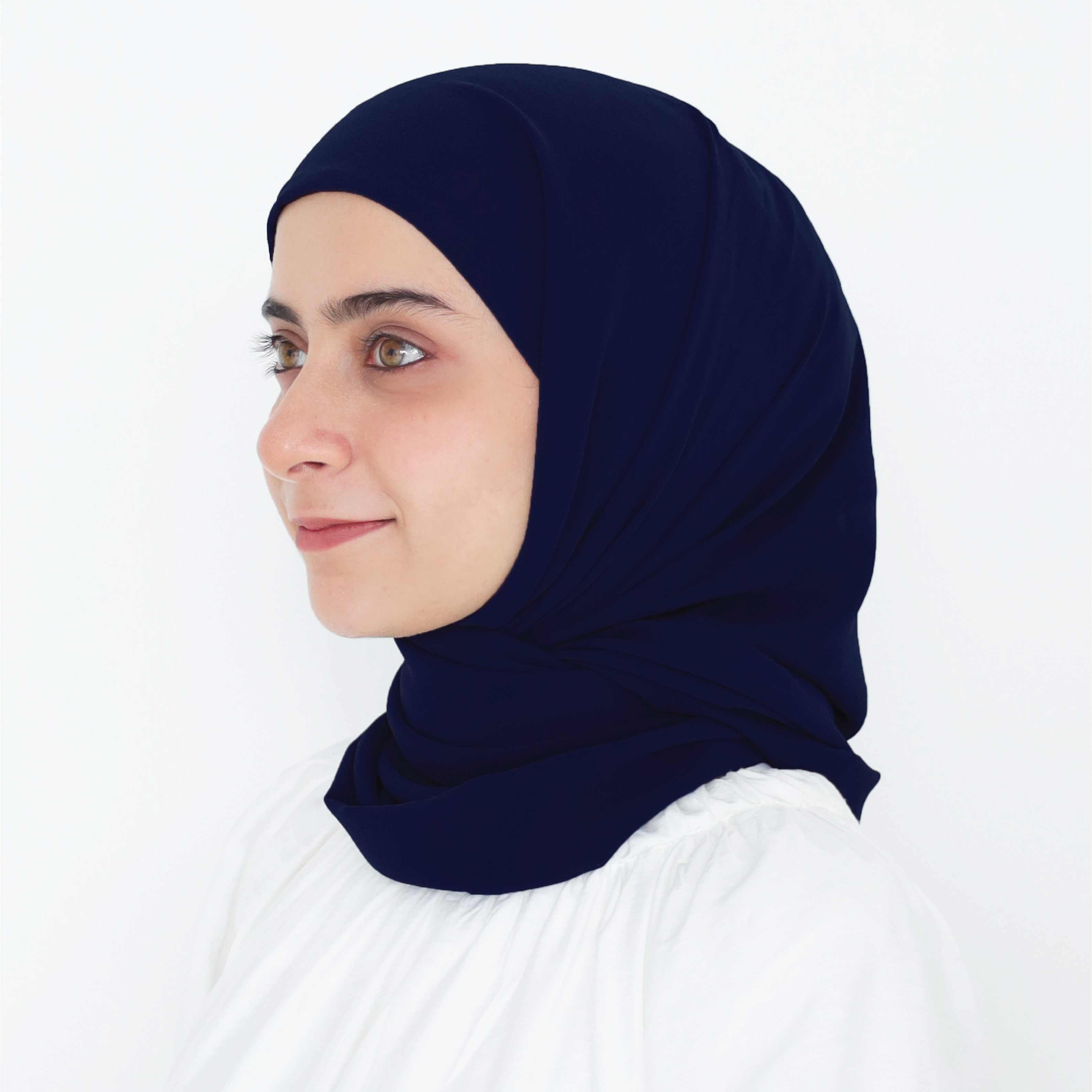 ELZA INSTANT SHAWL - BLUE BLACK