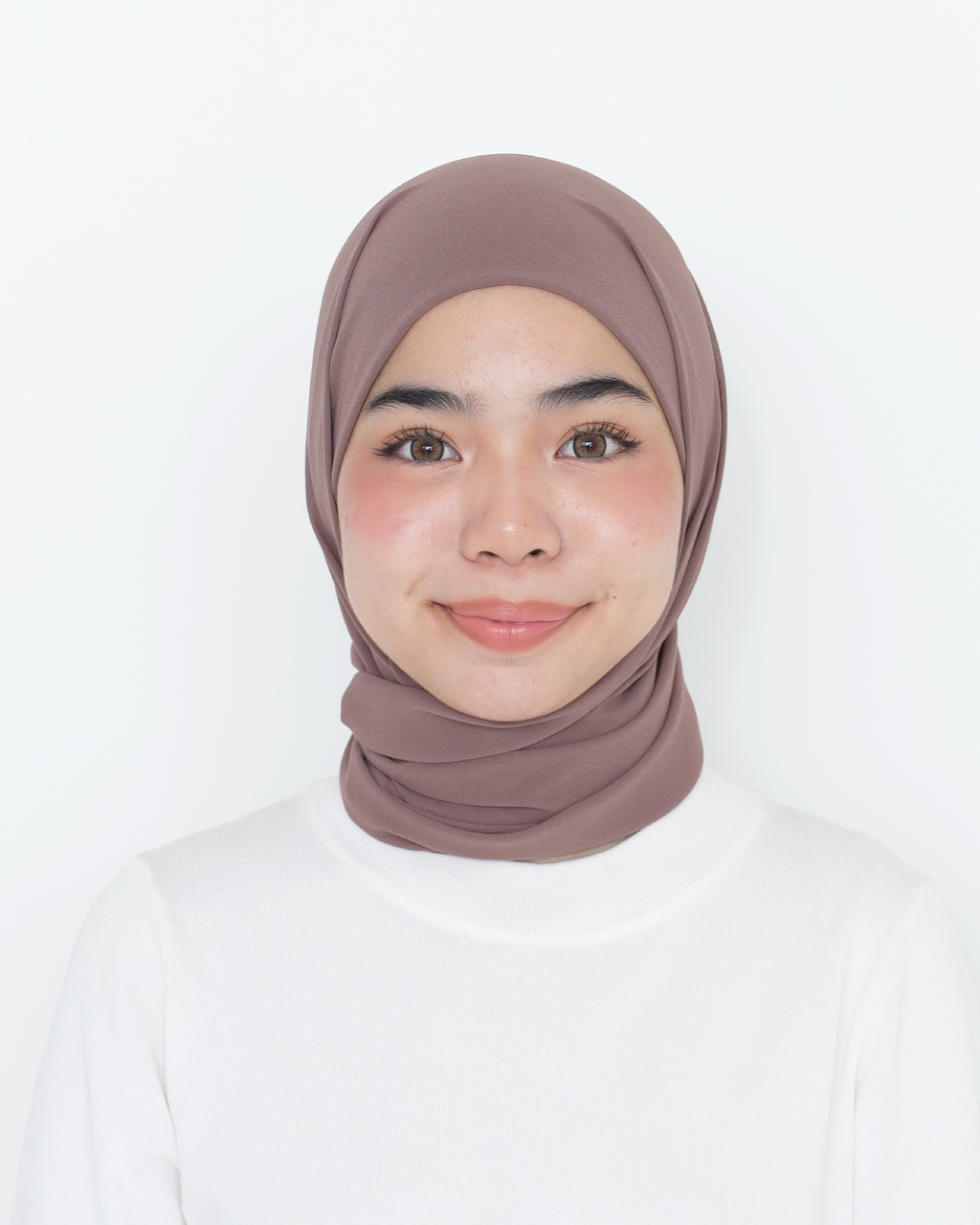 ELZA INSTANT SHAWL - BROWN COCOA