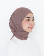 ELZA INSTANT SHAWL - BROWN COCOA