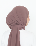 ELZA INSTANT SHAWL - BROWN COCOA