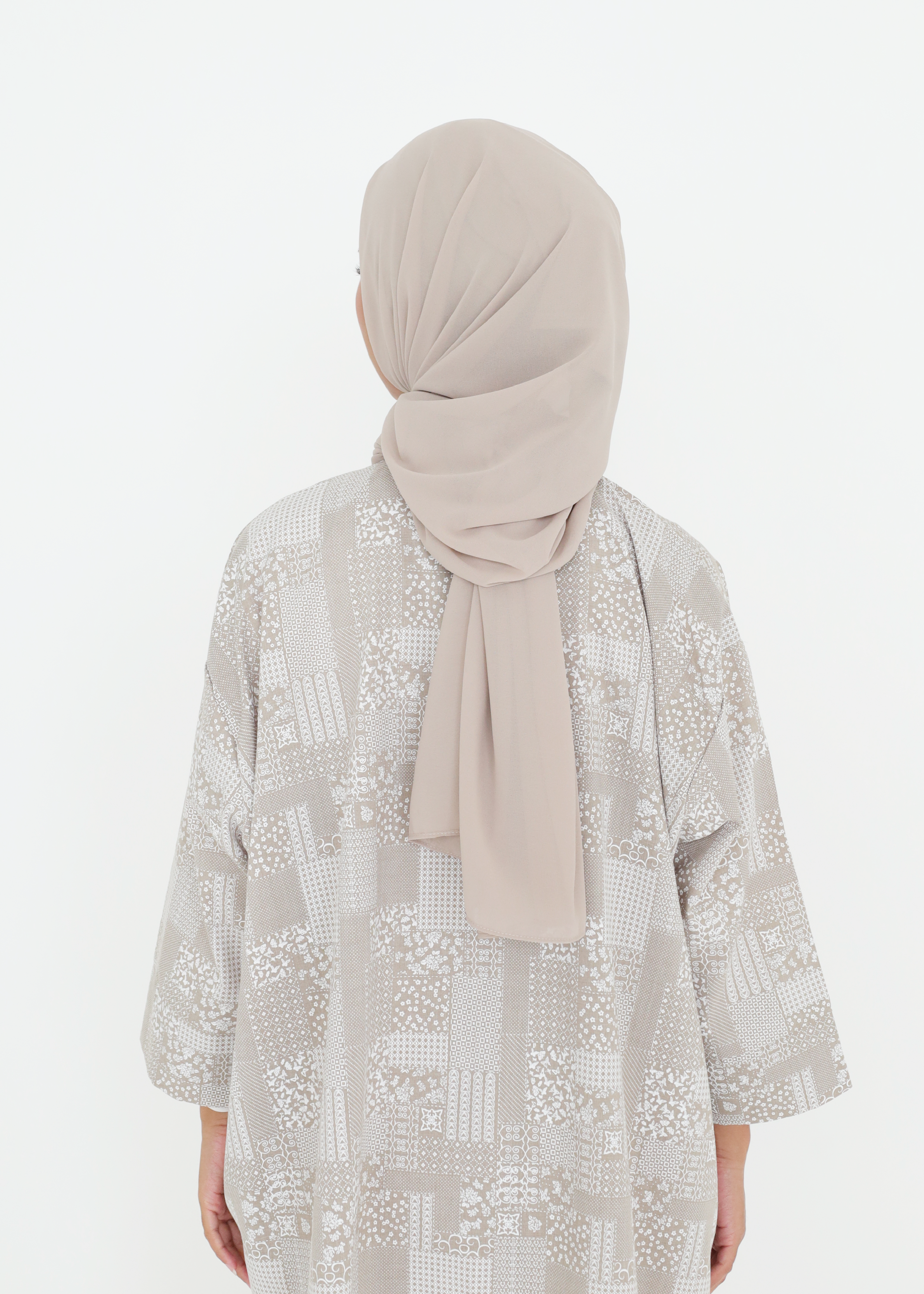 LAYANG SELESA TOP IN BROWN GRID